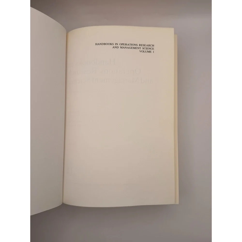 Optimization Vol 1 Nemhauser Rinnooy Kan Todd Hardcover 1994 ISBN 0444872841